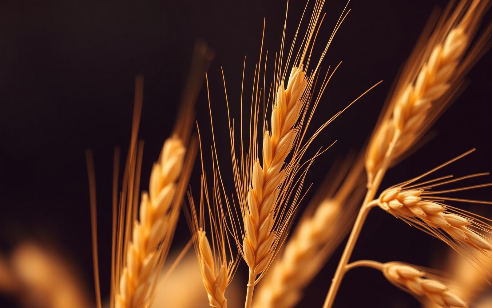 Golden wheat close-up